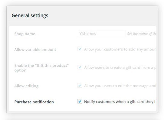 YITH WooCommerce Gift Cards Premium