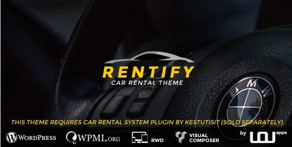 Rentify - Car Rental WordPress Theme