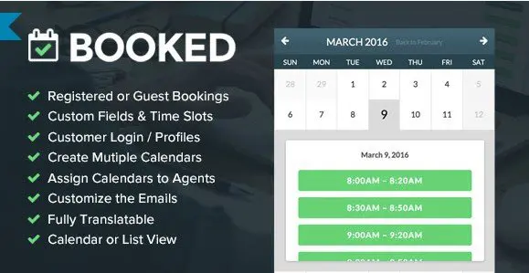 GPL Wordpress Plugins And Themes Appointment Booking for WordPress Booked 