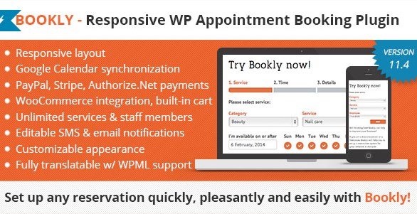 Bookly Booking Plugin – Responsive Appointment Booking and Scheduling