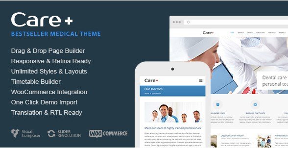 Care - Medical and Health Blogging WordPress Theme