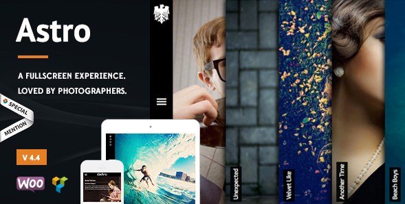 Astro - Showcase/Photography WordPress Theme