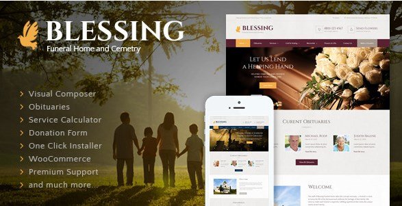 Blessing - Funeral Home WordPress Theme