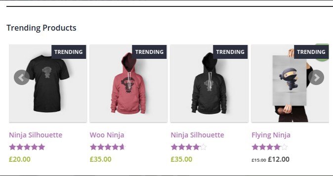 WooCommerce Trending Products