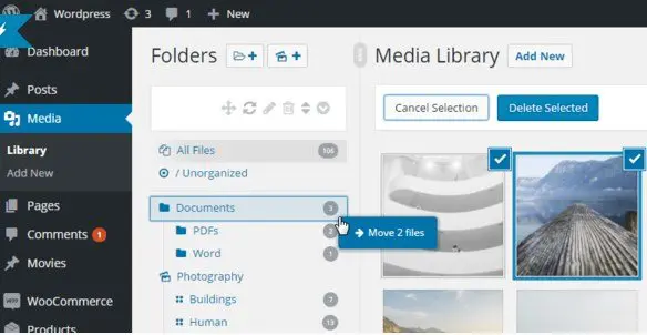WordPress Real Media Library - Media Categories & Folders