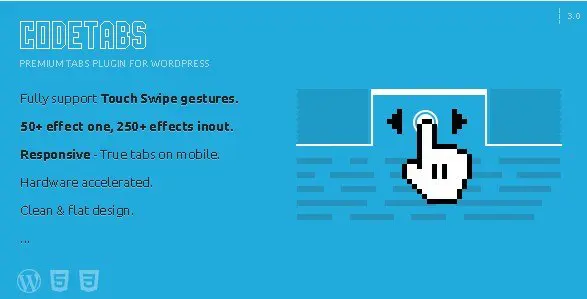 CodeTabs - WordPress Responsive Swipe Tabs