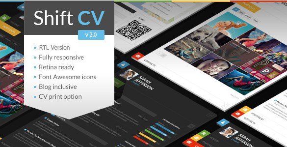 ShiftCV - Blog Resume Portfolio WordPress