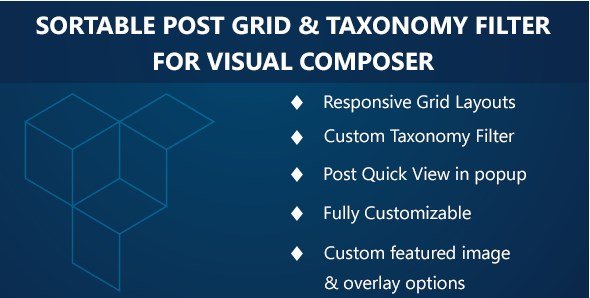 Visual Composer - Sortable Grid & TaxonomyFilter
