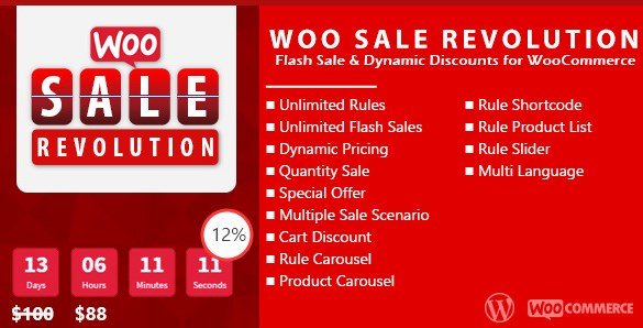 Woo Sale Revolution - Flash Sale Dynamic Discounts