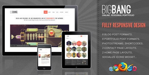 Bigbang - Responsive WordPress Template