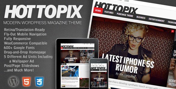 Hot Topix - Modern WordPress Magazine Theme