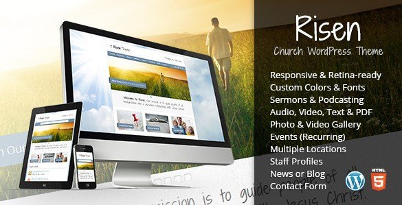 Risen - Church WordPress Theme Responsive