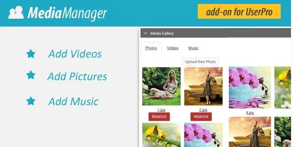 Media Manager for UserPro