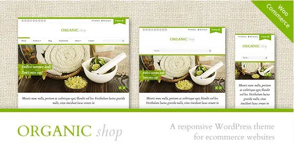 Organic Shop - Responsive WooCommerce Theme