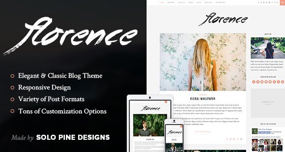 Florence - A Responsive WordPress Blog Theme