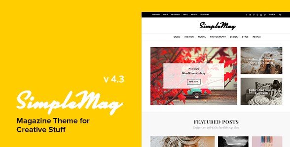 SimpleMag - Magazine Theme For Creative Stuff