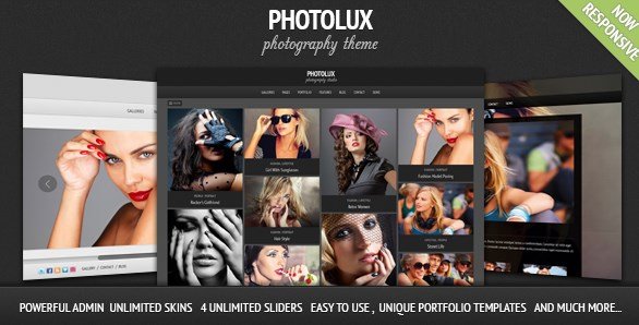 Photolux - Photography Portfolio WordPress Theme