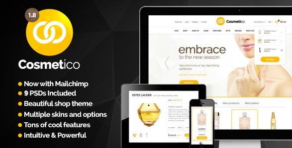 Cosmetico - Responsive eCommerce WordPress Theme