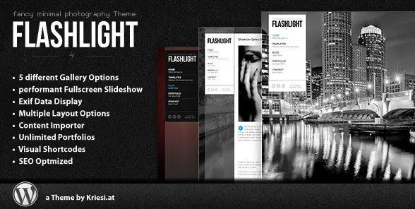 Flashlight - Fullscreen Background Portfolio Theme