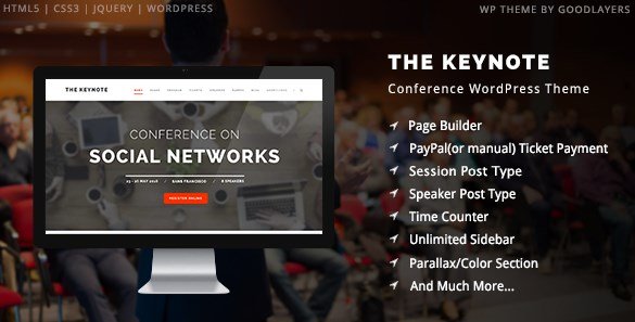 The Keynote - Conference Event Meeting WordPress Theme
