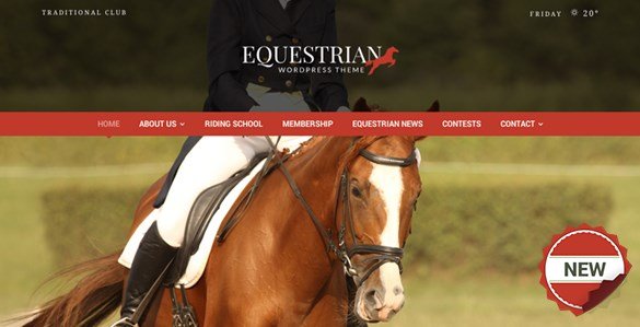 Equestrian - Horses & Stables WordPress Theme