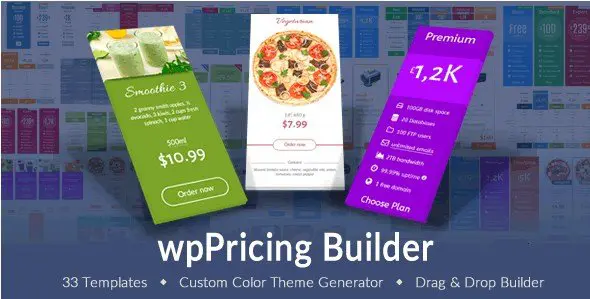 wpPricing Builder - WordPress Responsive Pricing Tables