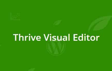Thrive Visual Editor