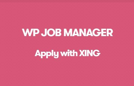 WP Job Manager Apply With Xing Addon