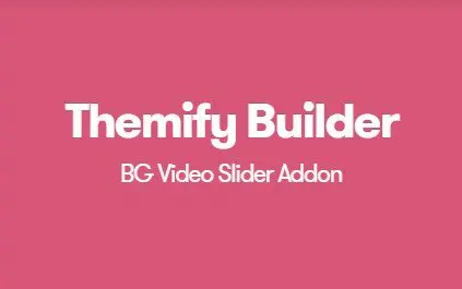Themify Builder BG Video Slider Addon