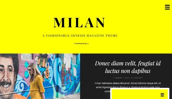 StudioPress Milan Pro Theme