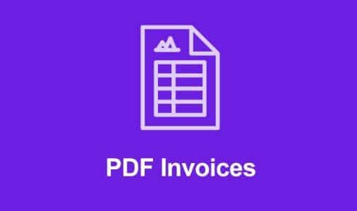 Easy Digital Downloads PDF Invoices Addon