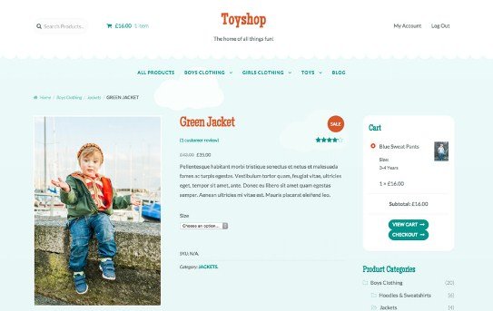 WooThemes Toyshop Storefront WooCommerce Theme