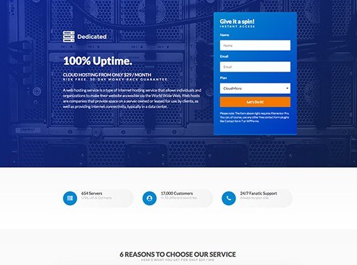 Elementorism Dedicated Landing Page