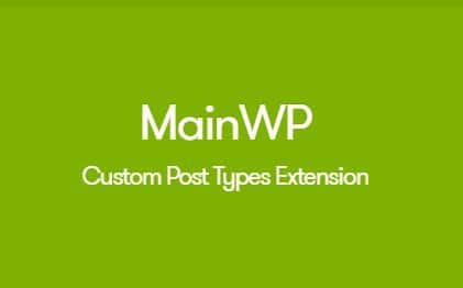 MainWP Custom Post Types Extension