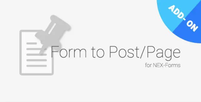 NEX-Forms - Form to Post/Page Add-on