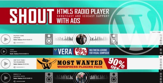 SHOUT - HTML5 Radio Player With Ads Plugin