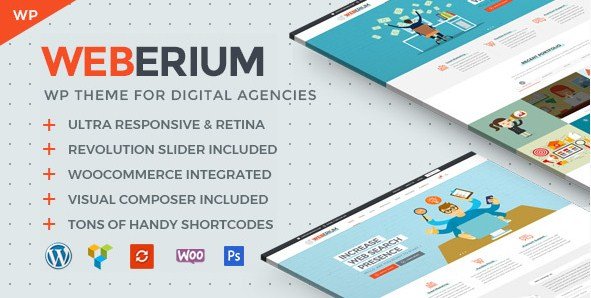 Weberium - Responsive WordPress Theme For Digital Agencies