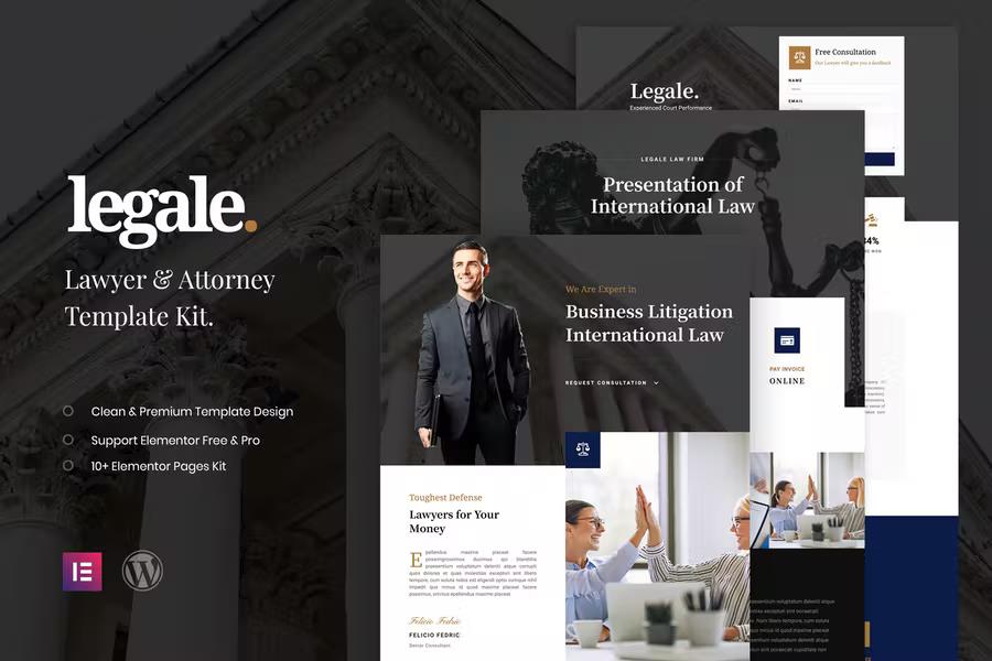 Legale Lawyer & Law Firm Template Kit Latest Version