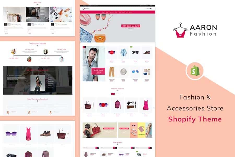 Aaron – Unisex Fashion Shopify, Clothing Store Latest Version