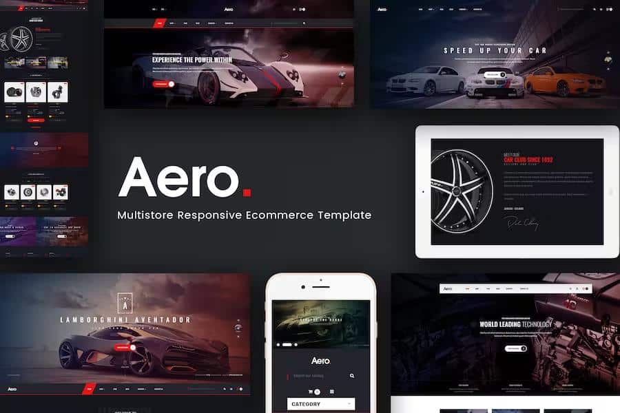 Aero – Car Accessories Responsive Opencart 3.x Theme Latest Version