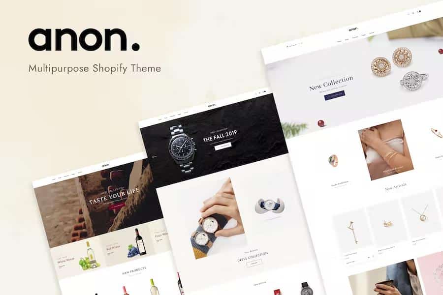 Anon – Minimal Responsive Shopify Theme Latest Version