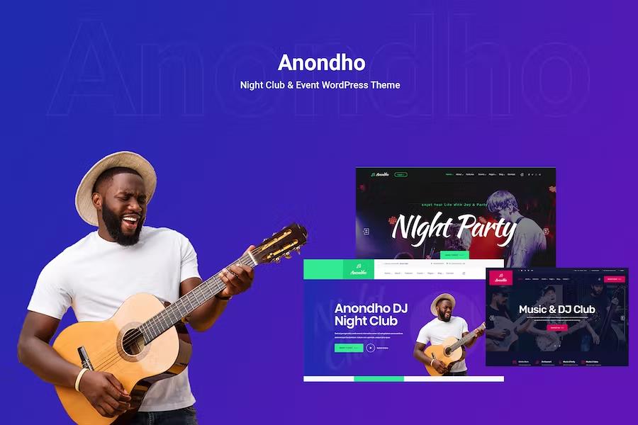 Anondho – Night Club & Event WordPress Theme 1.0