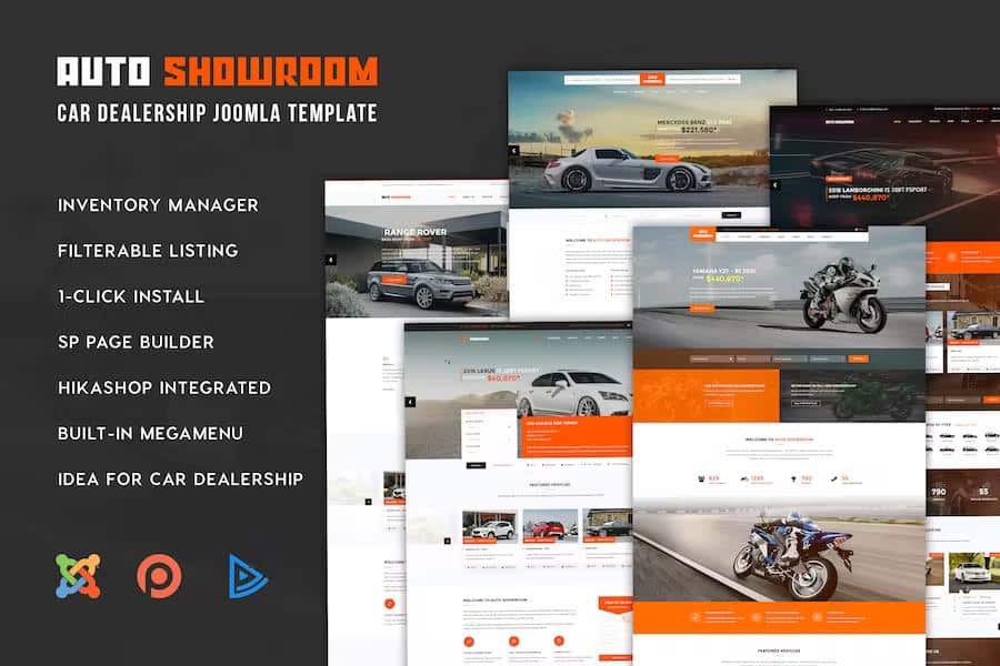 Auto Showroom – Car Dealership Joomla Template Latest Version