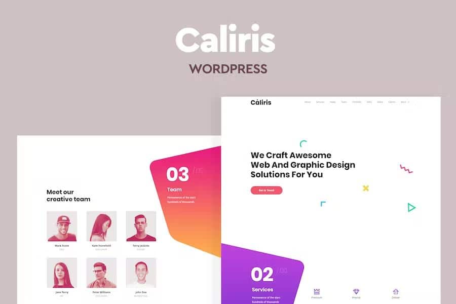 Caliris – Responsive One Page WordPress Theme 1.5