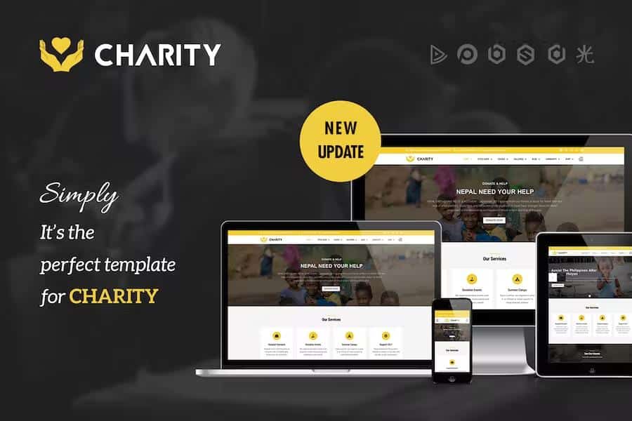 Charity – Nonprofit, Fundraising Joomla 4 Template Latest Version