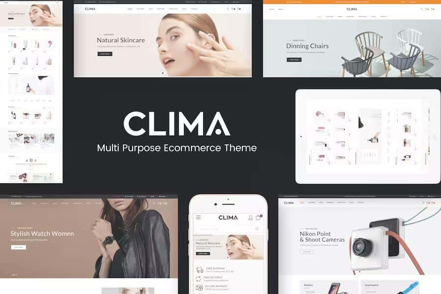 Clima – Responsive OpenCart Theme (Included Color Swatches) Latest Version