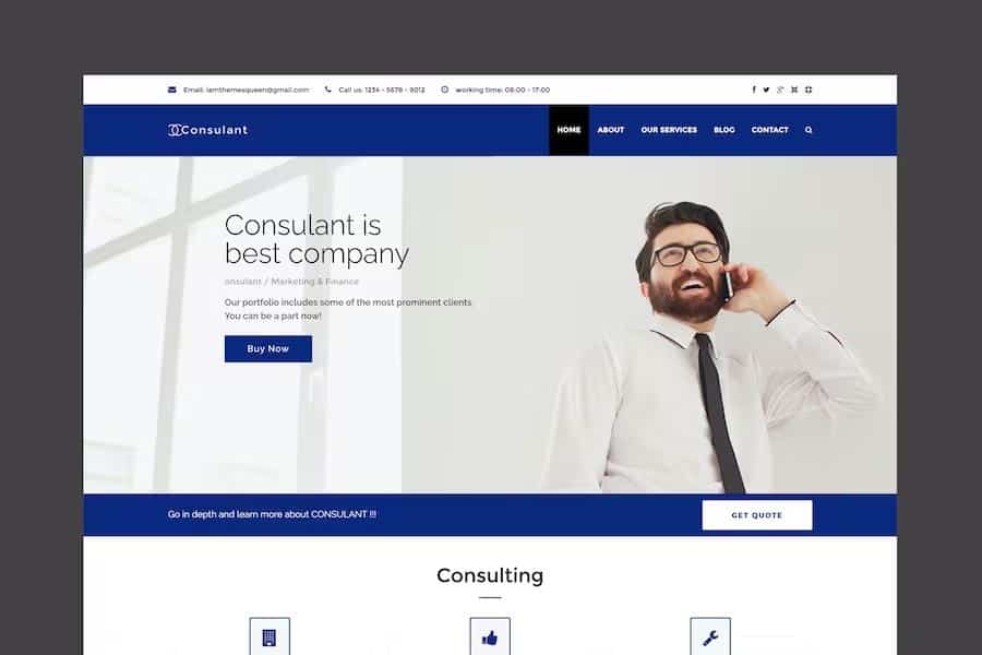 Consulant – Corporate & Business Joomla Template Latest Version