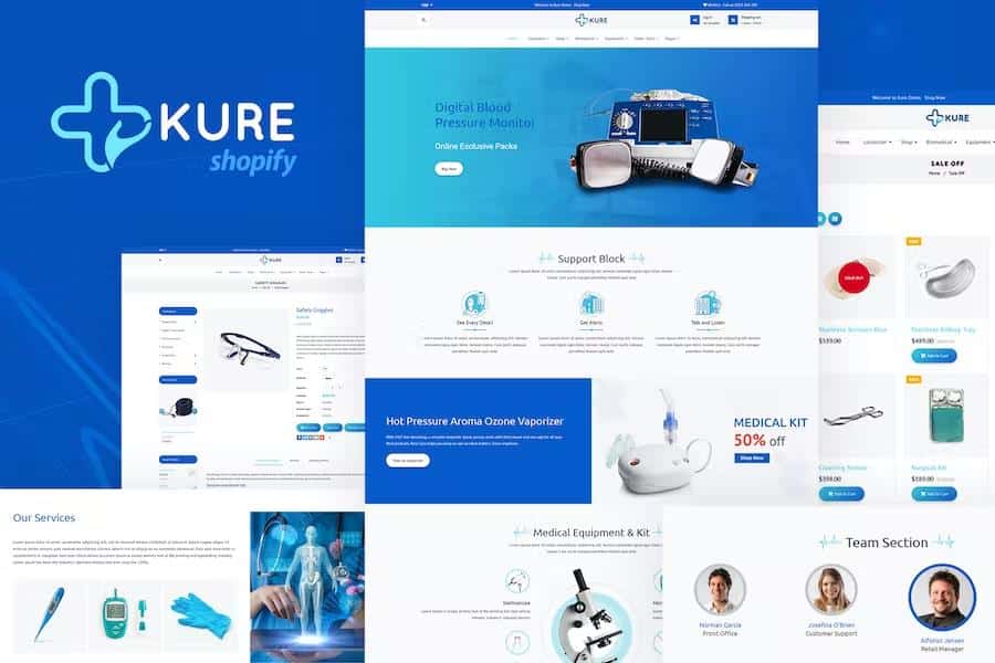 Corona Medical Supplies Shopify Theme – Kure Latest Version