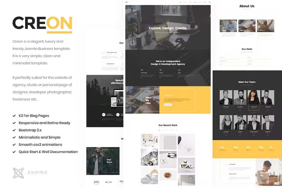 Creon – Business Joomla Template Latest Version