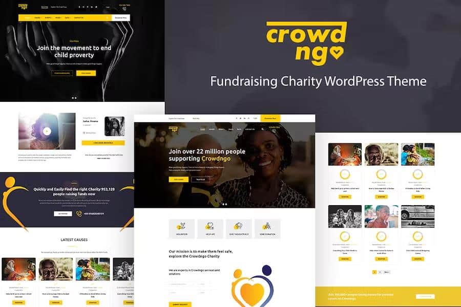 Crowdngo – Fundraising Charity WordPress Theme 1.0.6